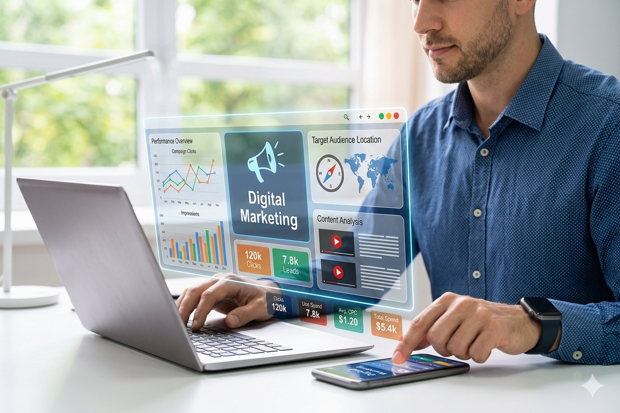 Presencia digital completa web marketing
